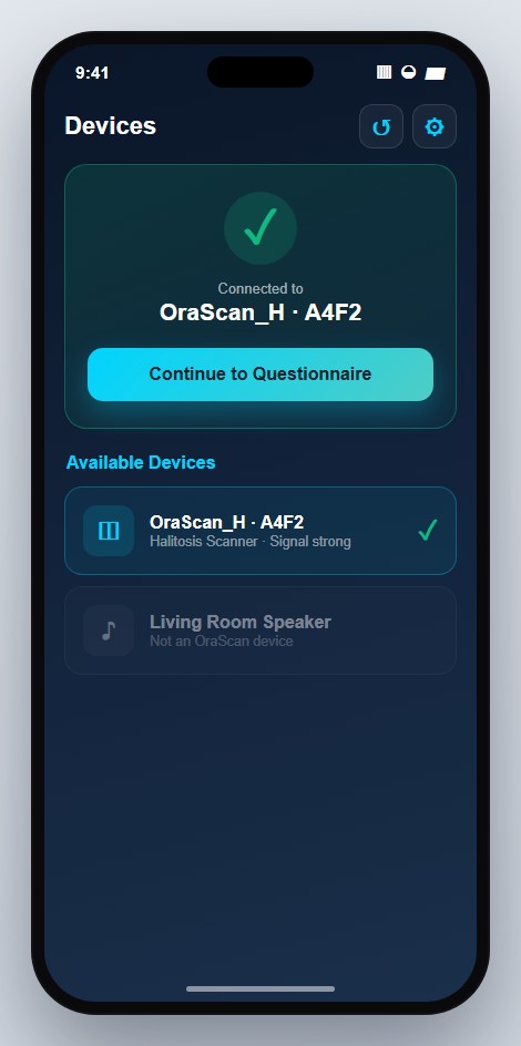 OraScan Handheld connected scanner