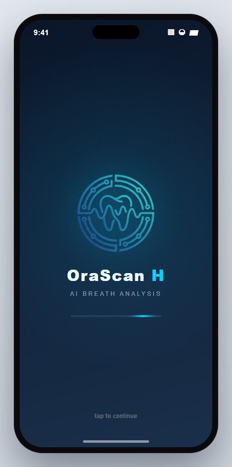 OraScan Handheld mobile launch screen
